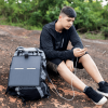 Solar power generation mountaineering backpack. 60L,30W,5V/3A,9V/2A,12V/1.5A, QC2.0/QC3.0 fast charging, 5000 mAh energy storage, YKK zipper, high-end