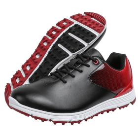 Waterproof Golf Shoes Men Luxury Golf Sneakers Outdoor Anti Slip Walking Shoes for Men Comfortable Athletic Sneakers Male (Color: Hei, size: 12)