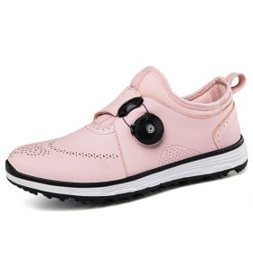 Waterproof Golf Shoes for Men Professional Golf Sneakers Men Comfortable Walking Shoes Men Luxury Athletic Sneakers (Color: Feng, size: 41)