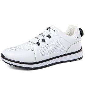 New Professional Golf Shoes Men Spikeless Golf Sneakers Women Big Size 46 47 Golfers Wears Outdoor Anti Slip Walking Shoes (Color: Blue, size: 39)