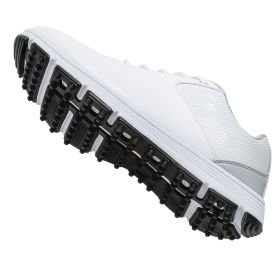 Waterproof Golf Shoes Men Professional Spikes Golf Sneakers Outdoor Comfortable Walking Shoes Anti Slip Walking Sneakers (Color: BaiHui, size: 8.5)